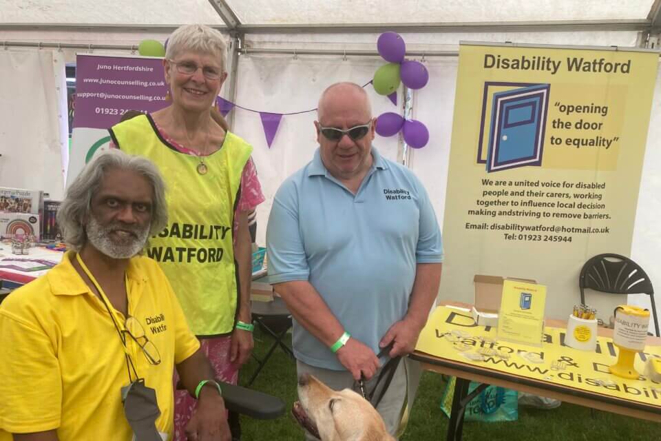 Disability Watford team at Herts Pride